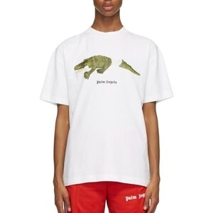 NWT Mens white crocodile tshirt